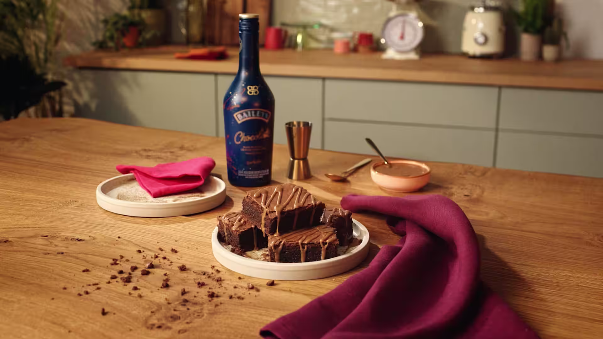 Double Chocolate Brownies Recipe with Baileys> US image