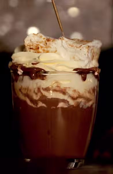 Sparkler Hot Chocolate