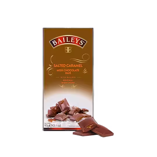 BAILEYS CHOCOLATE BAR WITH SALTED CARAMEL - 90G